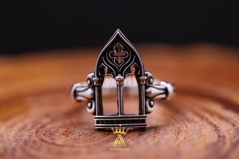 Kathedrale Tür Ring Kirchenfenster Gothic Silber 925 Kathedrale Tür Ring Kirchenfenster Gothic Silber 925 von SilverMasterDesign