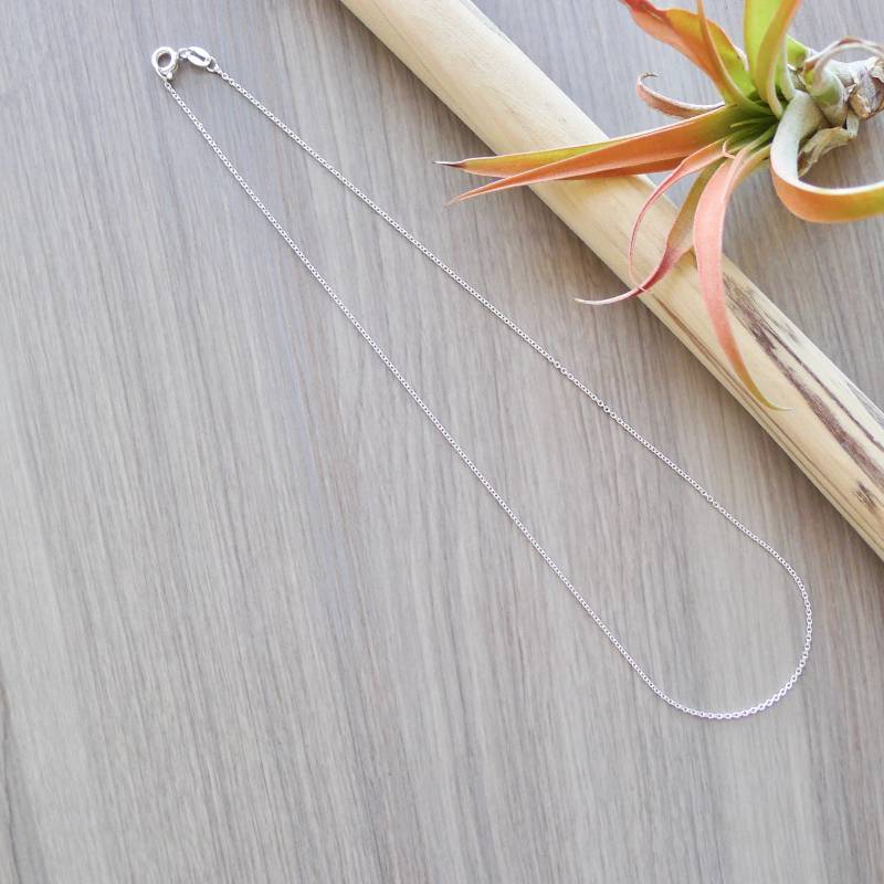 sterling Silberkette, Schlichte Kette, Kabelkette, Einfache 16-Zoll-Kette, 18-Zoll-Kette, 20-Zoll-Kette, Nur Eine Die Kette von SilverMooseArts