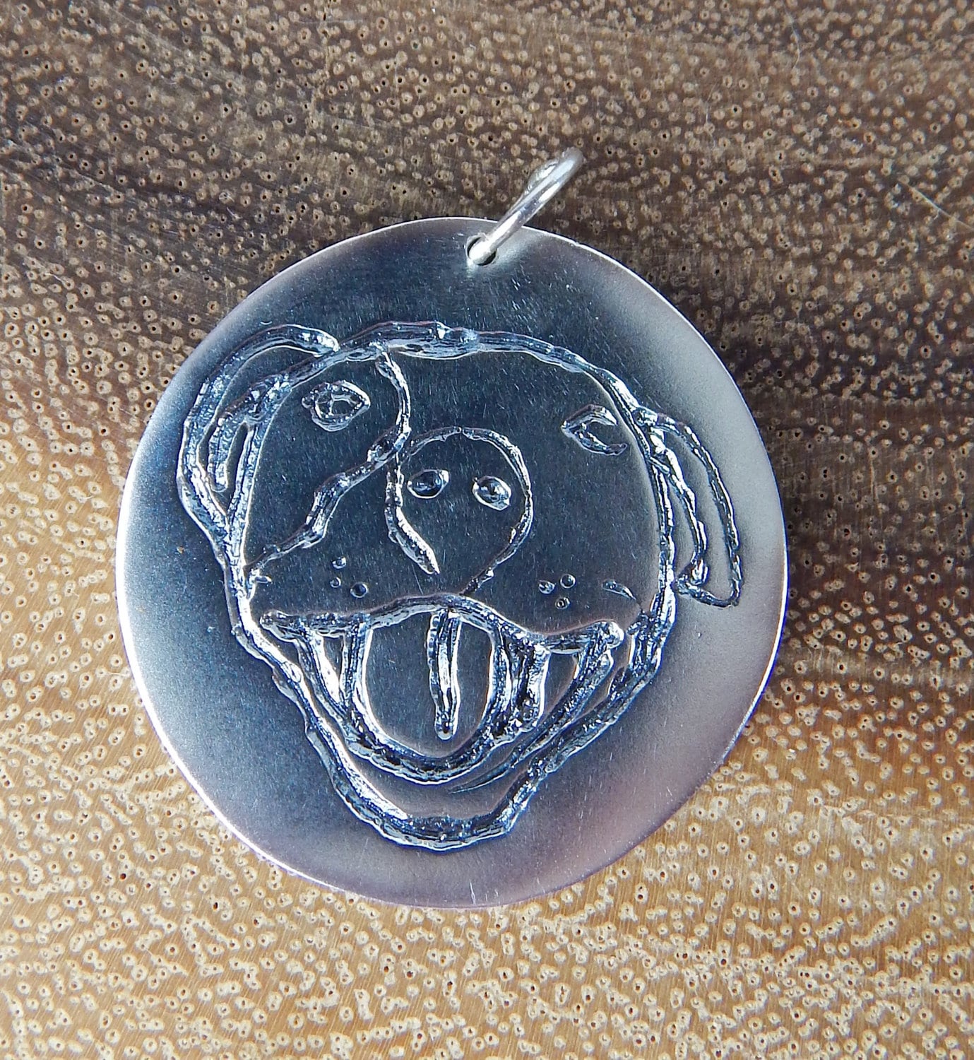 Happy Pitbull Runder Silberanhänger, 925 Sterling Silber 9.5 Gramm Pit Bull Liebhaber Werden Diesen Wunderschönen Lächelnden Anhänger Lieben Happy Pitbull Runder Silberanhänger, 925 Sterling Silber 9.5 Gramm Pit Bull Liebhaber Werden Diesen Wunderschönen Lächelnden Anhänger Lieben von SilverPitbull