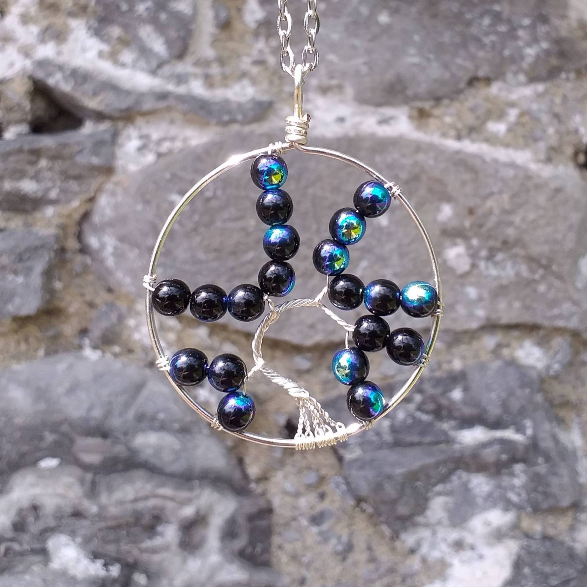 Druk Perle Lebensbaum Anhänger Druk Perle Lebensbaum Anhänger von SilverRiverGems