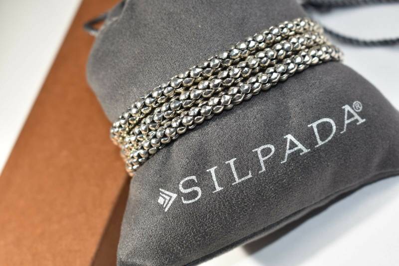 Silpada 3 Strang Oxidiertes Sterling Silber Popcorn Perlenarmband von SilverSistersSilpada
