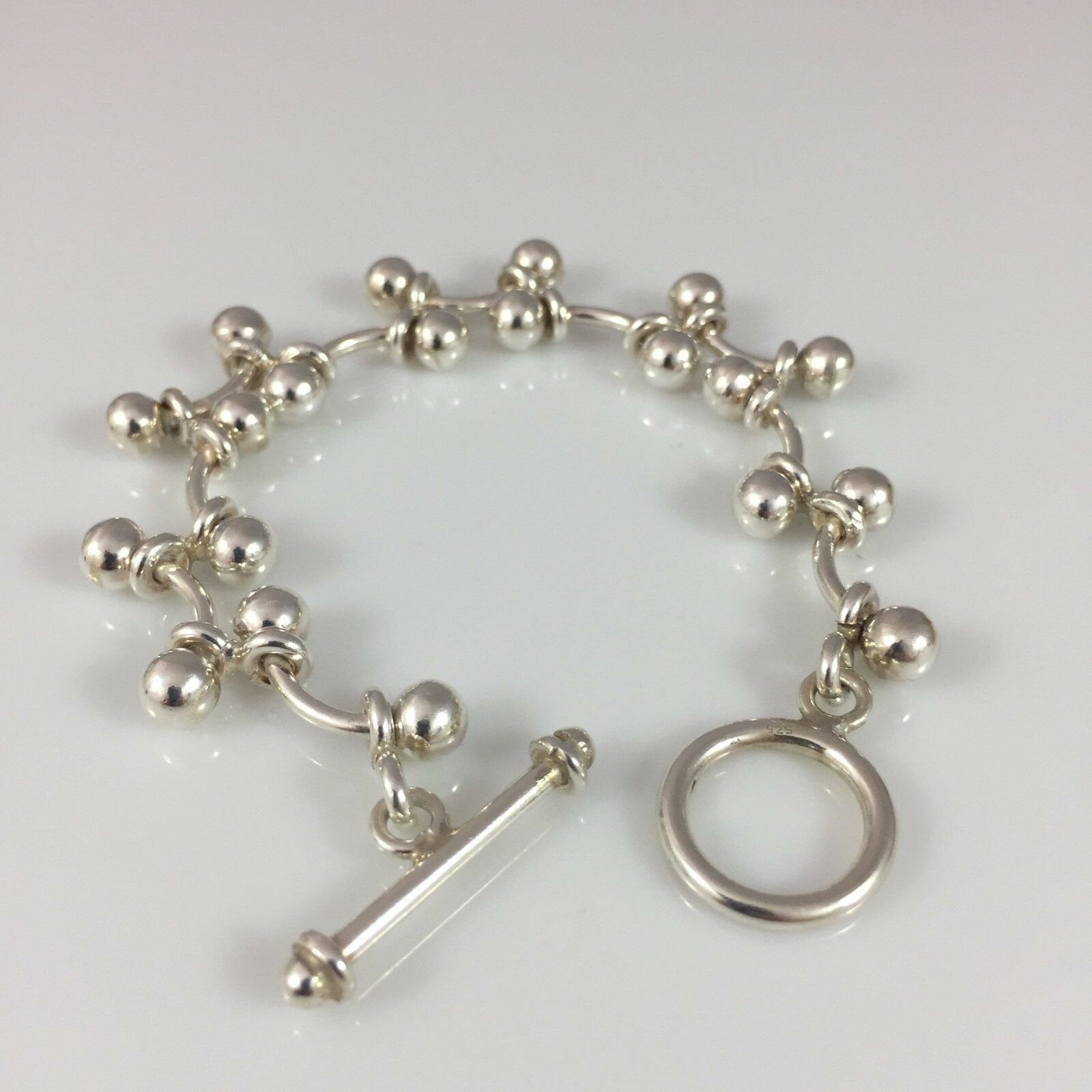 Silpada 925 Sterling Silber Dna Kugeln Bars Interlocking Toggle Armband Selten Silpada 925 Sterling Silber Dna Kugeln Bars Interlocking Toggle Armband Selten von SilverSistersSilpada