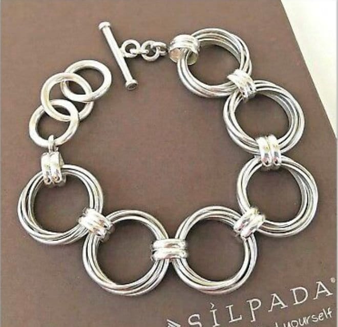 Silpada 925 Sterling Silber Multi Kreis Knebelverschluss Armband Rentner Pfeilspitze Logo Silpada 925 Sterling Silber Multi Kreis Knebelverschluss Armband Rentner Pfeilspitze Logo von SilverSistersSilpada