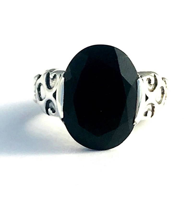 Silpada 925 Sterling Silber Schwarzer Chalcedon Onyx Ring Größe 9 R1410 von SilverSistersSilpada
