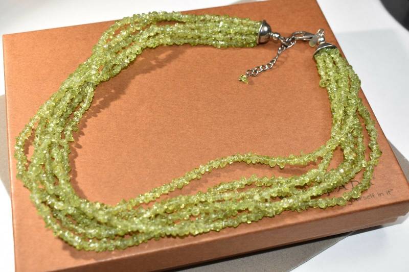 Silpada Peridot Chip Und Sterling Silver Sechsstrang Halskette von SilverSistersSilpada