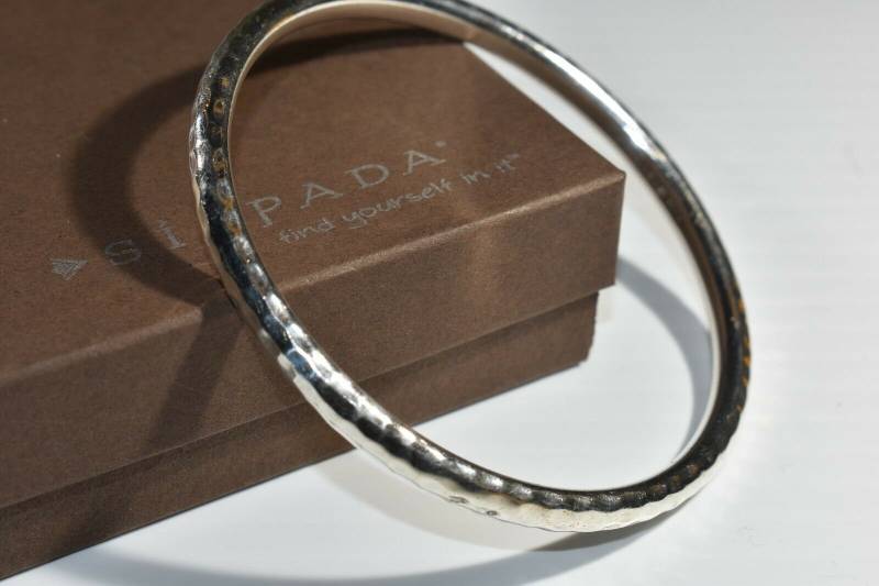 Silpada Schmaler Gehämmerter Armreif Aus 925 Sterlingsilber von SilverSistersSilpada