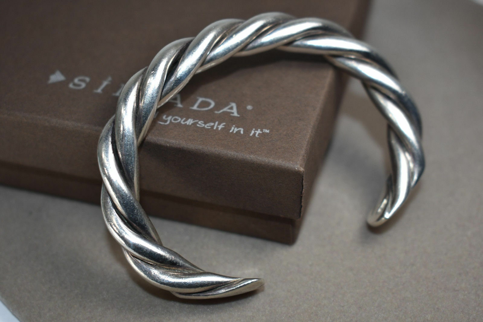 Silpada Seltenes Schweres Sterling Silber Seil Twist Kabel Manschette Armband 925 Im Ruhestand Silpada Seltenes Schweres Sterling Silber Seil Twist Kabel Manschette Armband 925 Im Ruhestand von SilverSistersSilpada