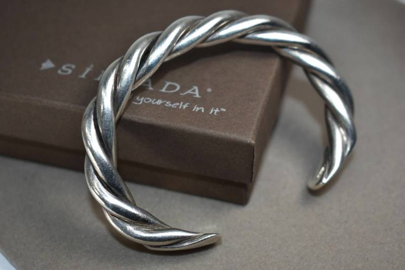 Silpada Seltenes Schweres Sterling Silber Seil Twist Kabel Manschette Armband 925 Im Ruhestand Silpada Seltenes Schweres Sterling Silber Seil Twist Kabel Manschette Armband 925 Im Ruhestand von SilverSistersSilpada