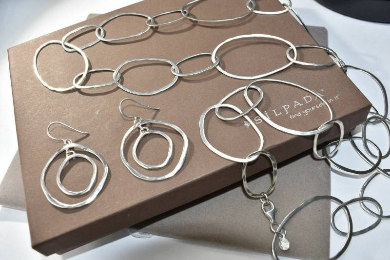 Silpada Set 925 Sterling Silber Link Bubble Up Halskette N2148 Und W2141 Ohrringe von SilverSistersSilpada