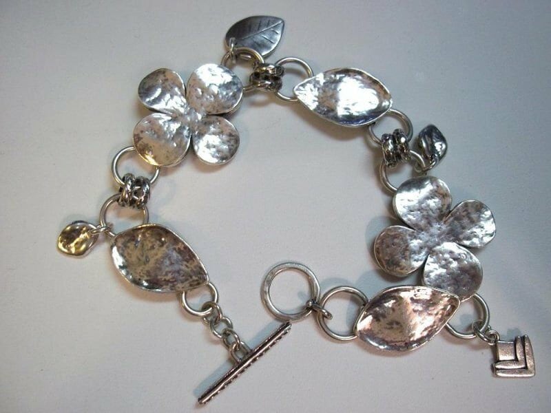 Silpada Sterling Silver Kleeblatt Armband Gehämmert von SilverSistersSilpada