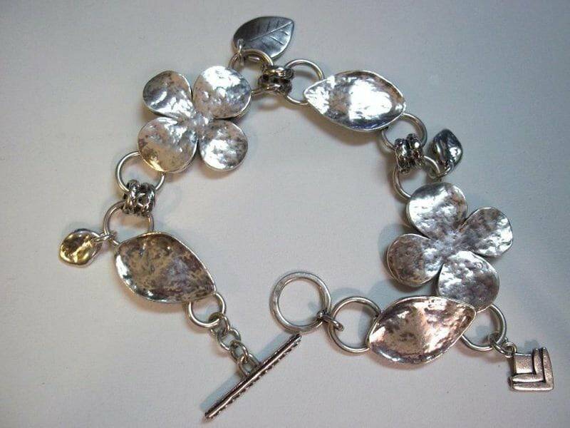 Silpada Sterling Silver Kleeblatt Armband Gehämmert von SilverSistersSilpada