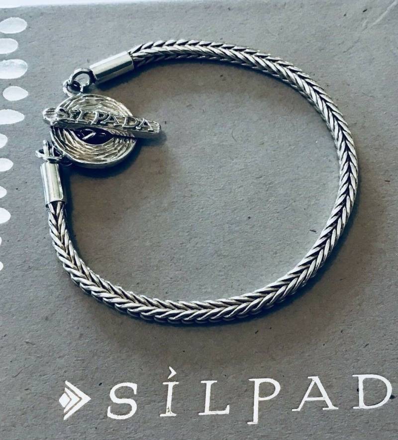 Silpada Sterling Silver Knebelverschluss Seil Logo Armband von SilverSistersSilpada
