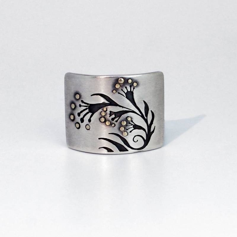 Blühen Sie Schatten Ring - Bereit Zu Senden Blühen Sie Schatten Ring - Bereit Zu Senden von SilverSpiralsShop
