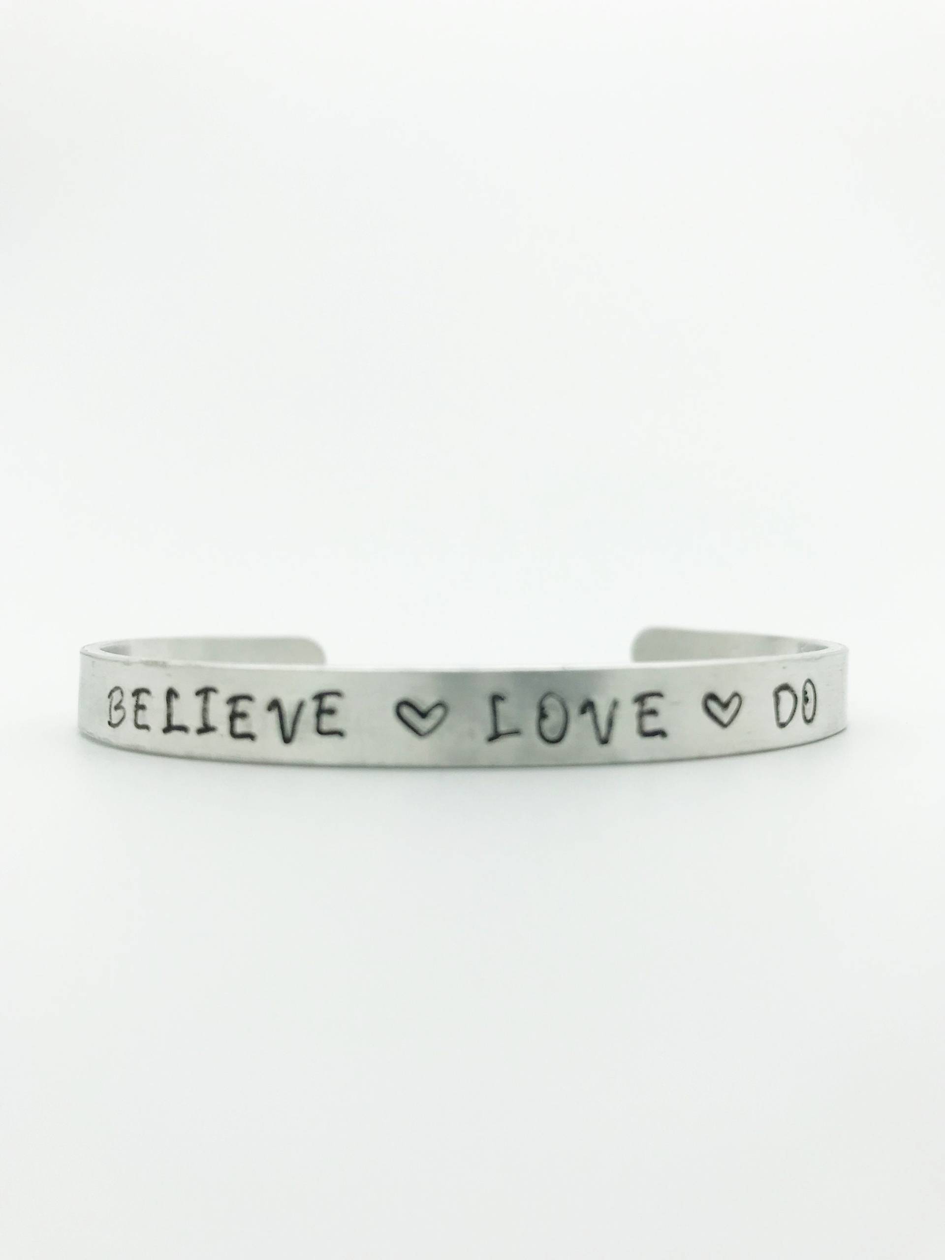 Believe Love Do Metall Manschettenarmband, Dieter F. Uchtdorf Oktober 2018 Inspirierendes Geschenk von SilverStarGifts