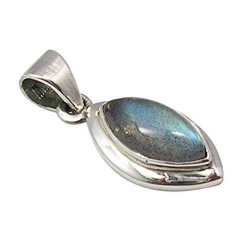 SilverStarJewel 925 Feinsilber Labradorit tcw 2,0 Anhänger 2,5 cm Großhandel Schmuck von SilverStarJewel