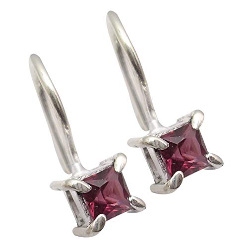 SilverStarJewel Fünfter Mai 2022 925 Sterling Silber Granat Januar Geburtstein Ohrringe 1,5 cm 1,6 Gramm SilverStarJewel Fünfter Mai 2022 925 Sterling Silber Granat Januar Geburtstein Ohrringe 1,5 cm 1,6 Gramm von SilverStarJewel