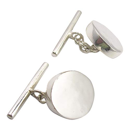 SilverStarJewel Handgefertigter Schmuck Manschettenknöpfe aus massivem Sterlingsilber 1,5 cm von SilverStarJewel