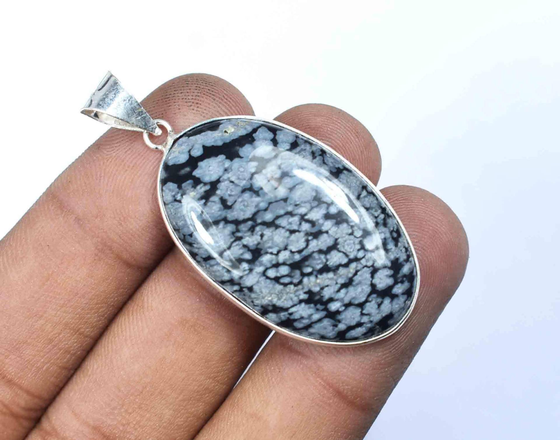 Seltener Gabrunit Jaspis Anhänger, Handgemachter 925 Sterling Silber, Hochzeit Natürlicher Schmuck von SilverStarsIN