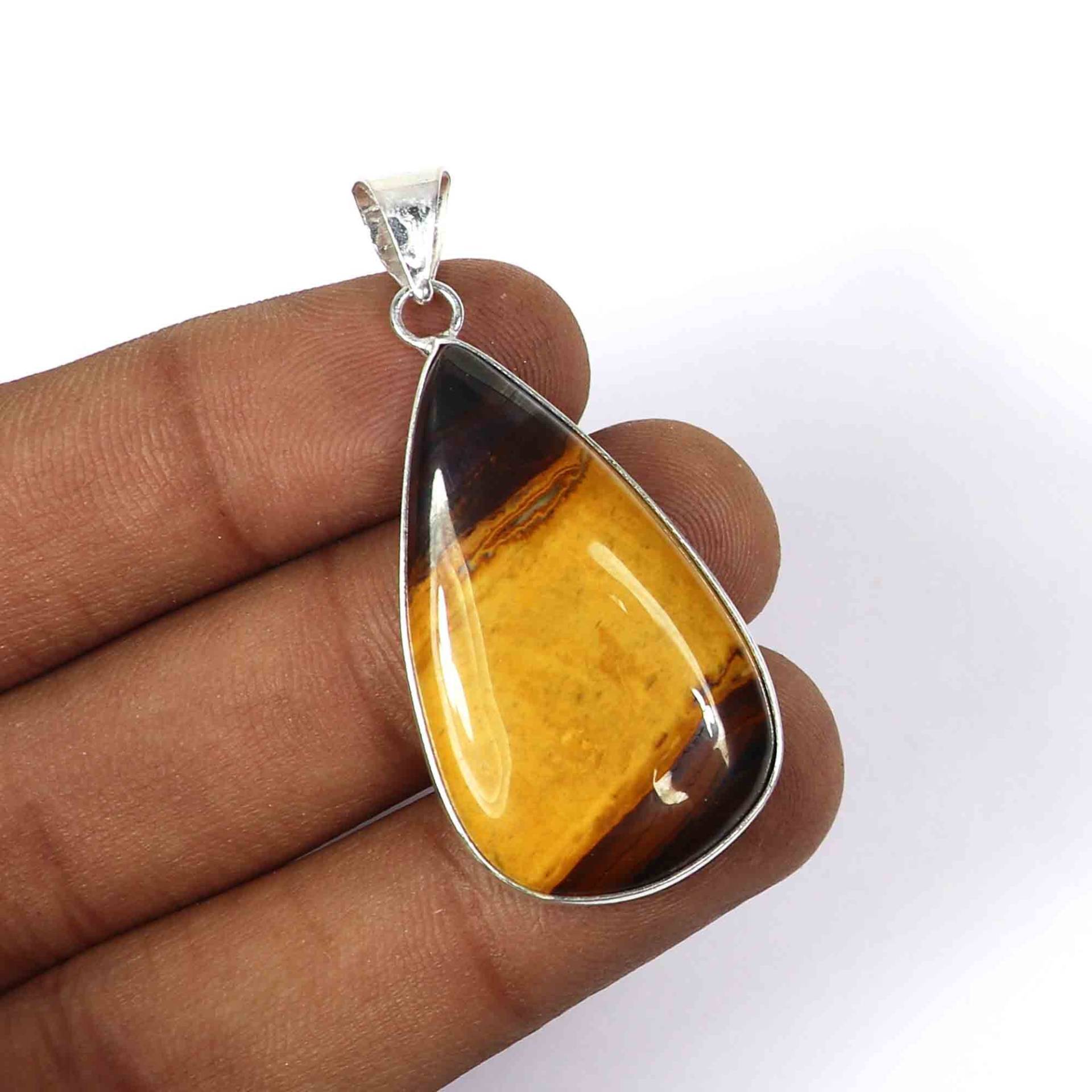 Seltener Mookait Anhänger, 925 Sterling Silber Handgefertigter Boho Designer Natürlicher Seltener Mookait Anhänger, 925 Sterling Silber Handgefertigter Boho Designer Natürlicher von SilverStarsIN