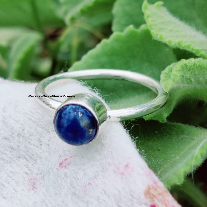 Lapis Lazuli Ring, 925 Sterling Silber Schmuck, Statement Verlobungsring, Geschenk Für Sie von SilverStoreBaniThani