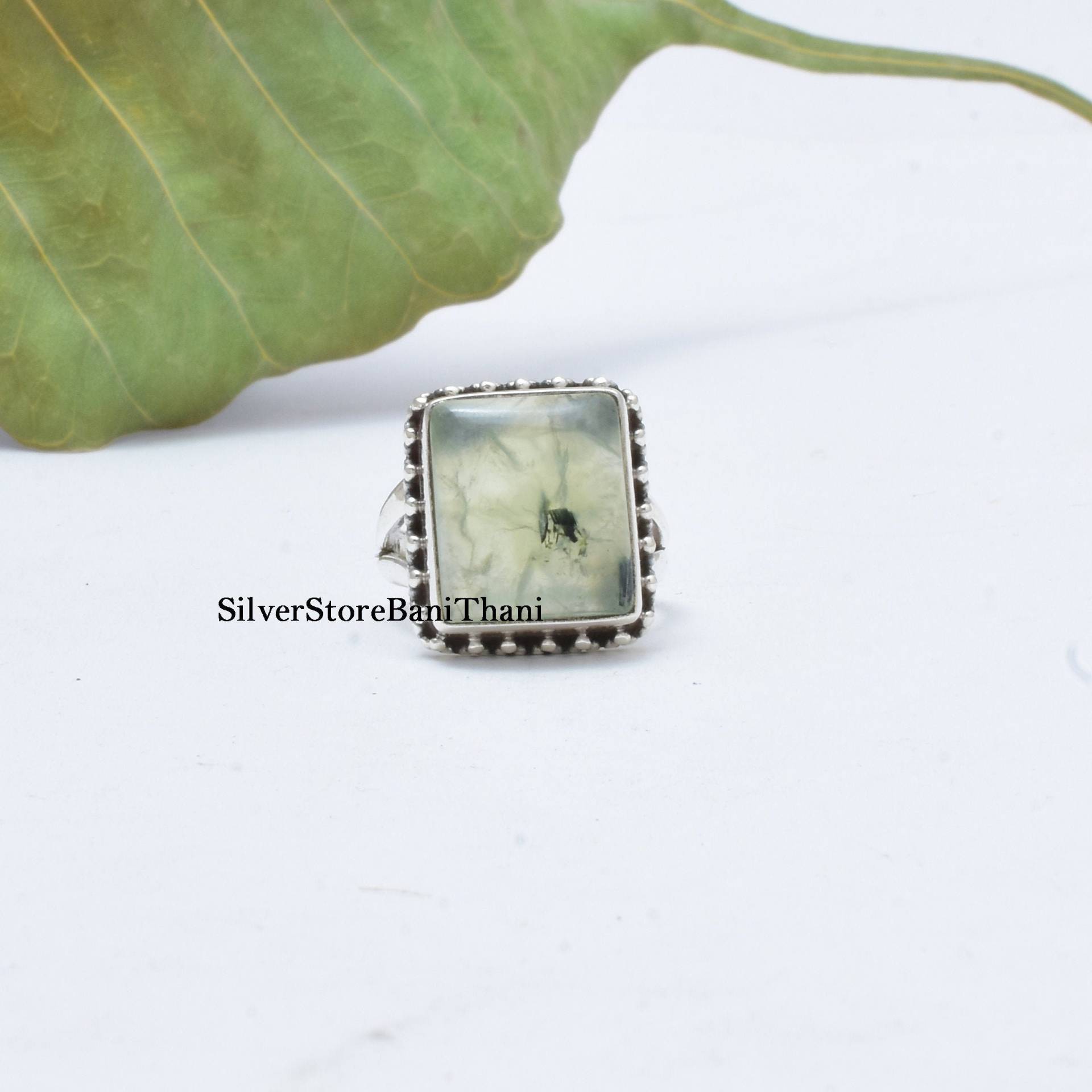 Prehnit Ring, 925 Sterling Silber Handgemachter Etsy Statement Frauen Naturstein Geschenk Für Prehnit Ring, 925 Sterling Silber Handgemachter Etsy Statement Frauen Naturstein Geschenk Für von SilverStoreBaniThani