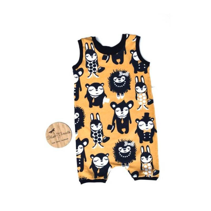 Häschen Und Monster Baby Kleinkind Strampler von SilverThreadsHM