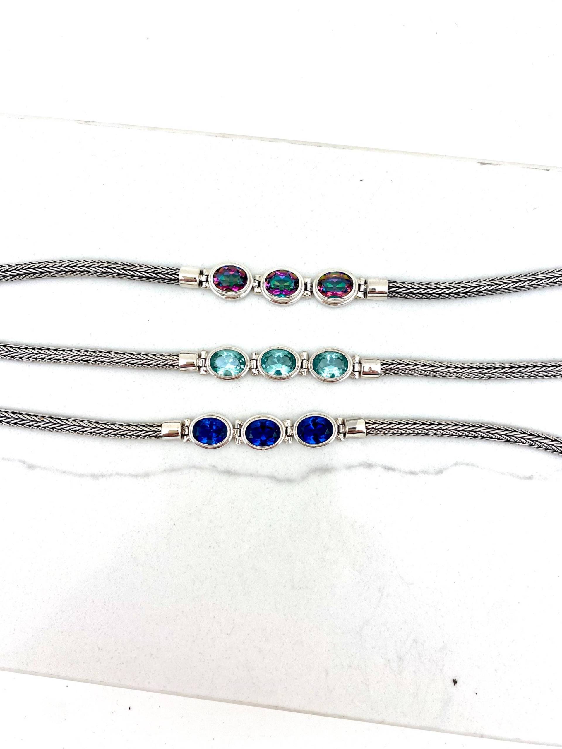 Dreistein Bali Knebel Armband von SilverTrioJewelry