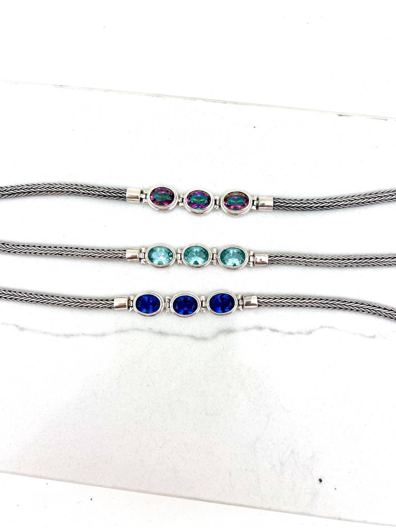 Dreistein Bali Knebel Armband von SilverTrioJewelry