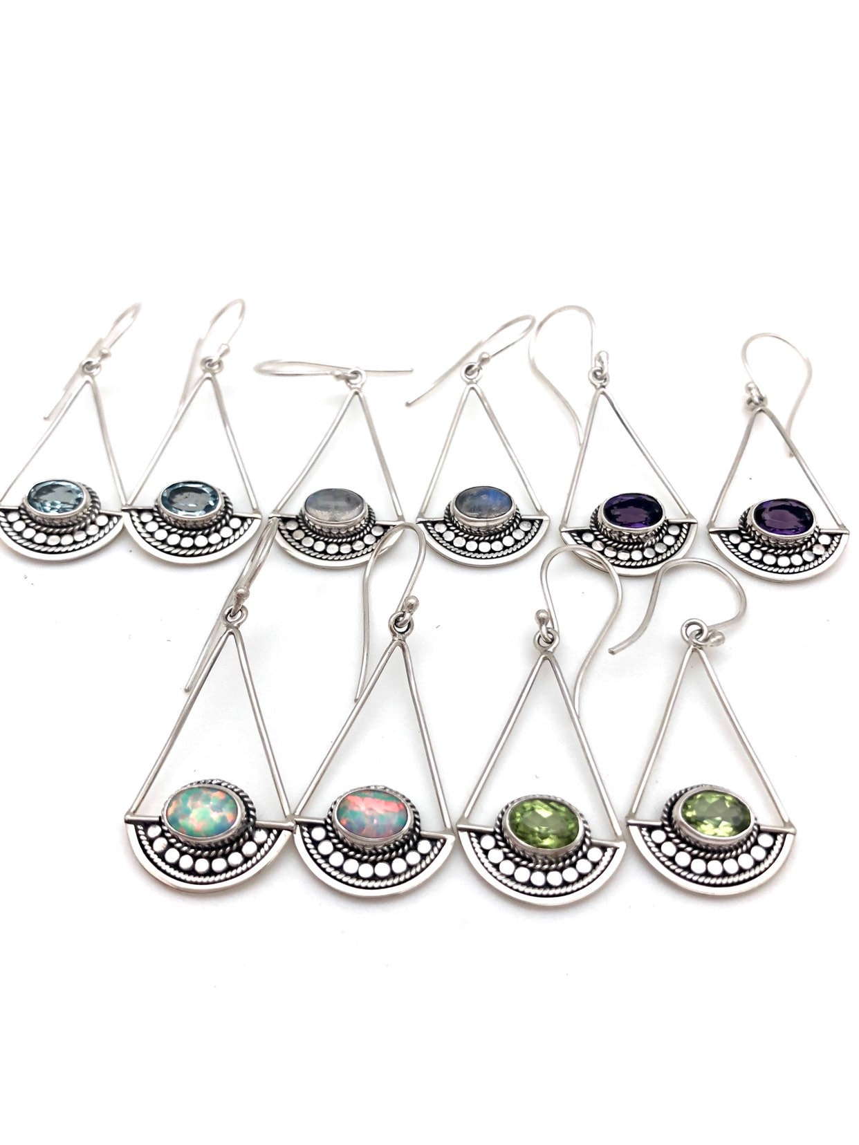 sterling Silber Bali Fächer Ohrringe von SilverTrioJewelry