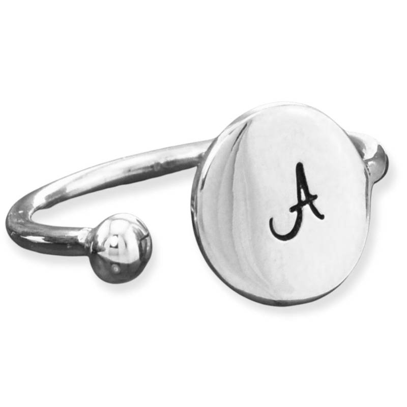 Hand Gestempelt Sterling Silber Erste Ring - Personalisierte Schmuck von SilverXL