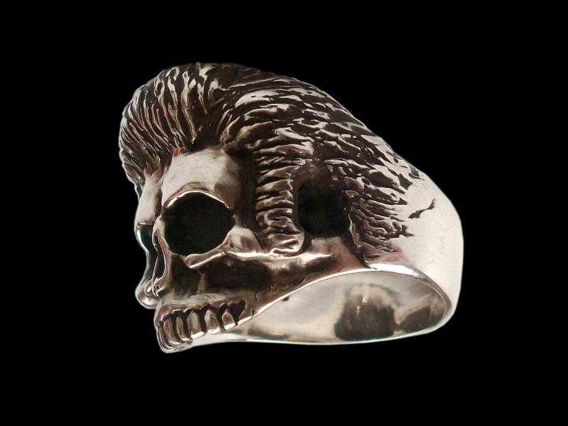 Elvis Presley Ring, Sterling Silber Totenkopf Silveralexa von Silveralexa