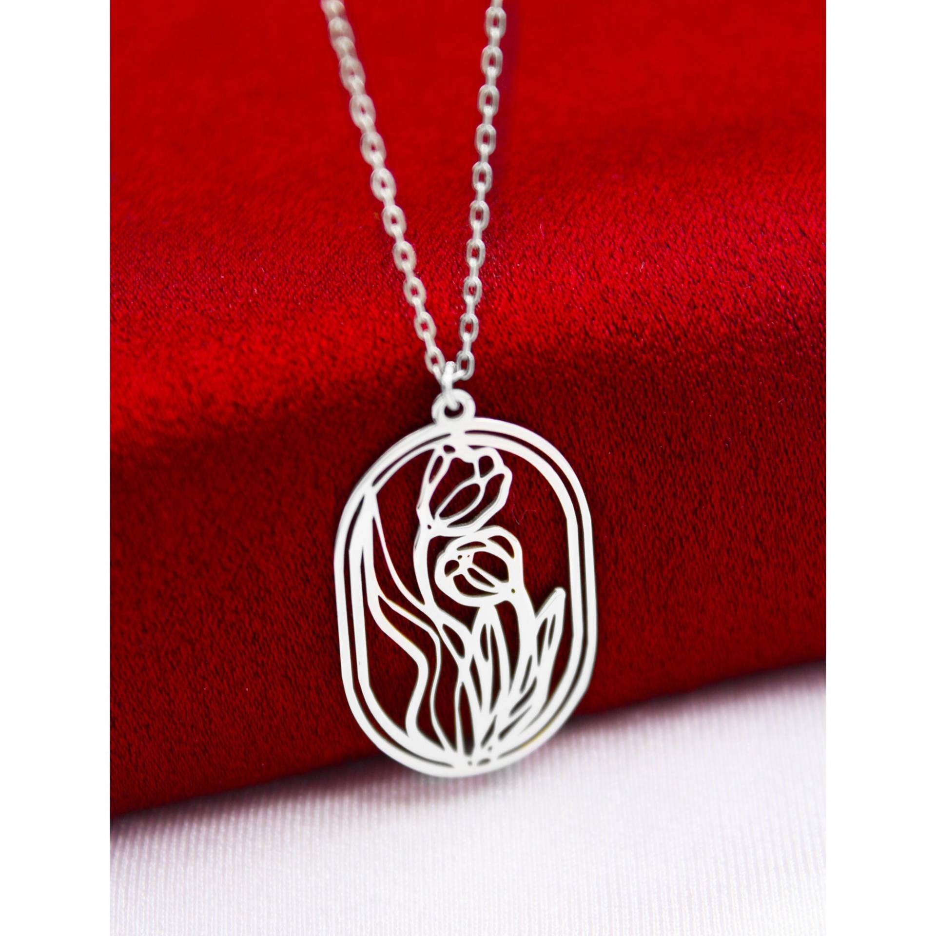 925 Sterling Silber Double Snowdrop Blume Halskette , Blumen Minimalist Schmuck Mama Valentine Freund Geschenk von SilverandSilverTR