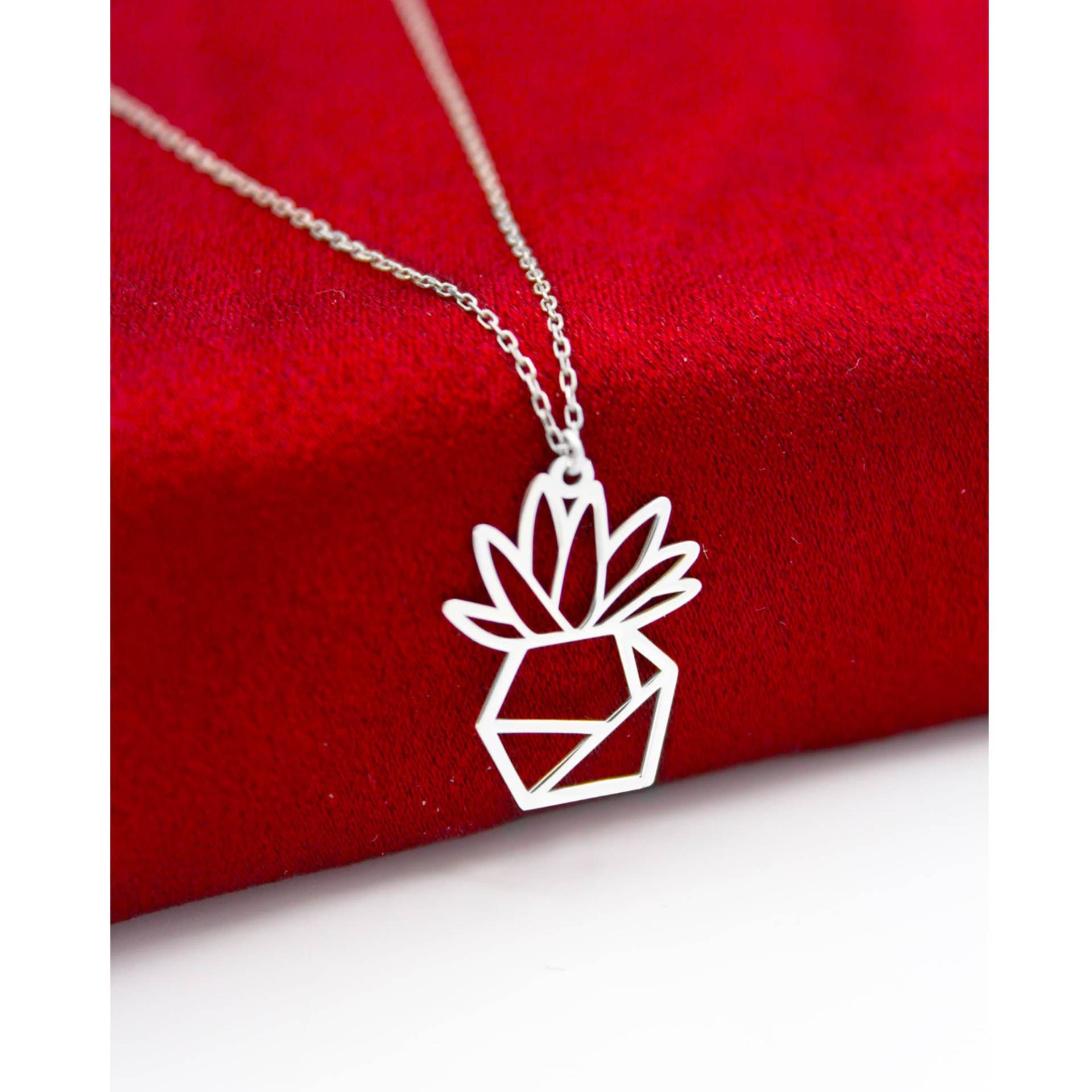 Origami Blumen Halskette, Blumen-Liebhaber-Geschenk von SilverandSilverTR