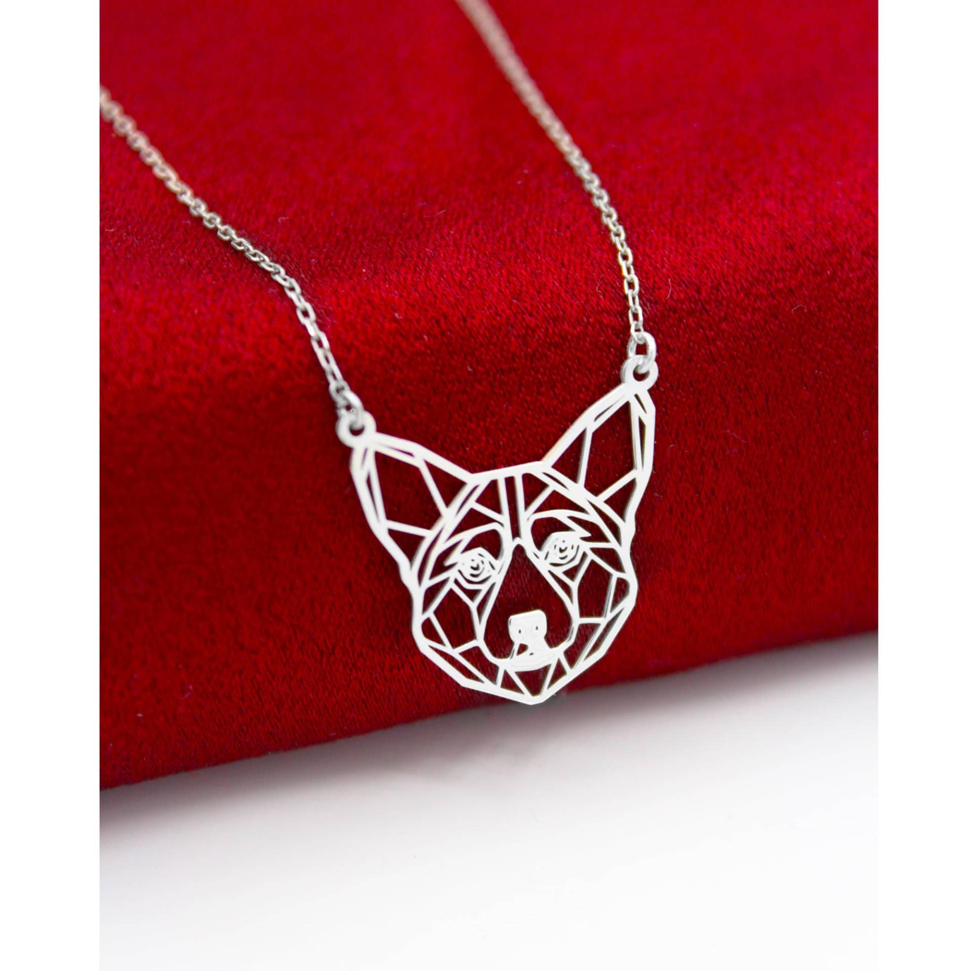 Origami Hundegesicht Halskette , Hundeliebhaber Hund Tier Liebhaber Geschenk von SilverandSilverTR