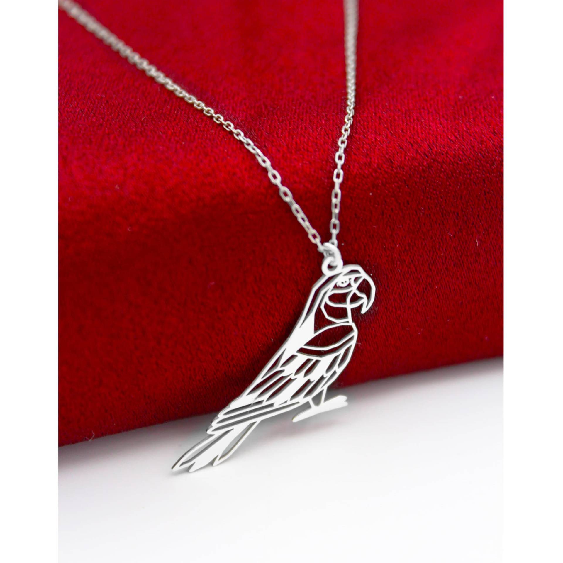 Origami Papagei Halskette , Liebhaber Vogel Geschenk von SilverandSilverTR