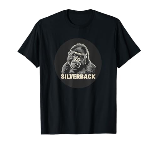 Ungezähmter Silberback-Affe für Gorilla-Jungen und Mädchen T-Shirt von Silverback Gorilla