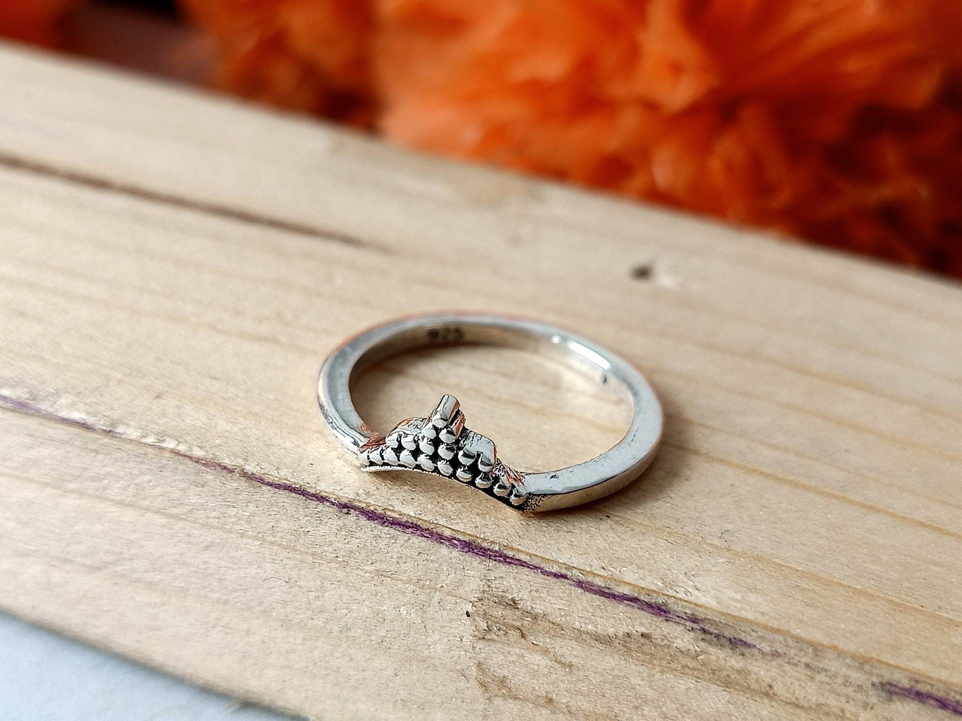 Boho Silber Stapelring | Ring Band Rund 925 Geschenkring Stilist Stapeln, Geschenkartikel von Silverboho925