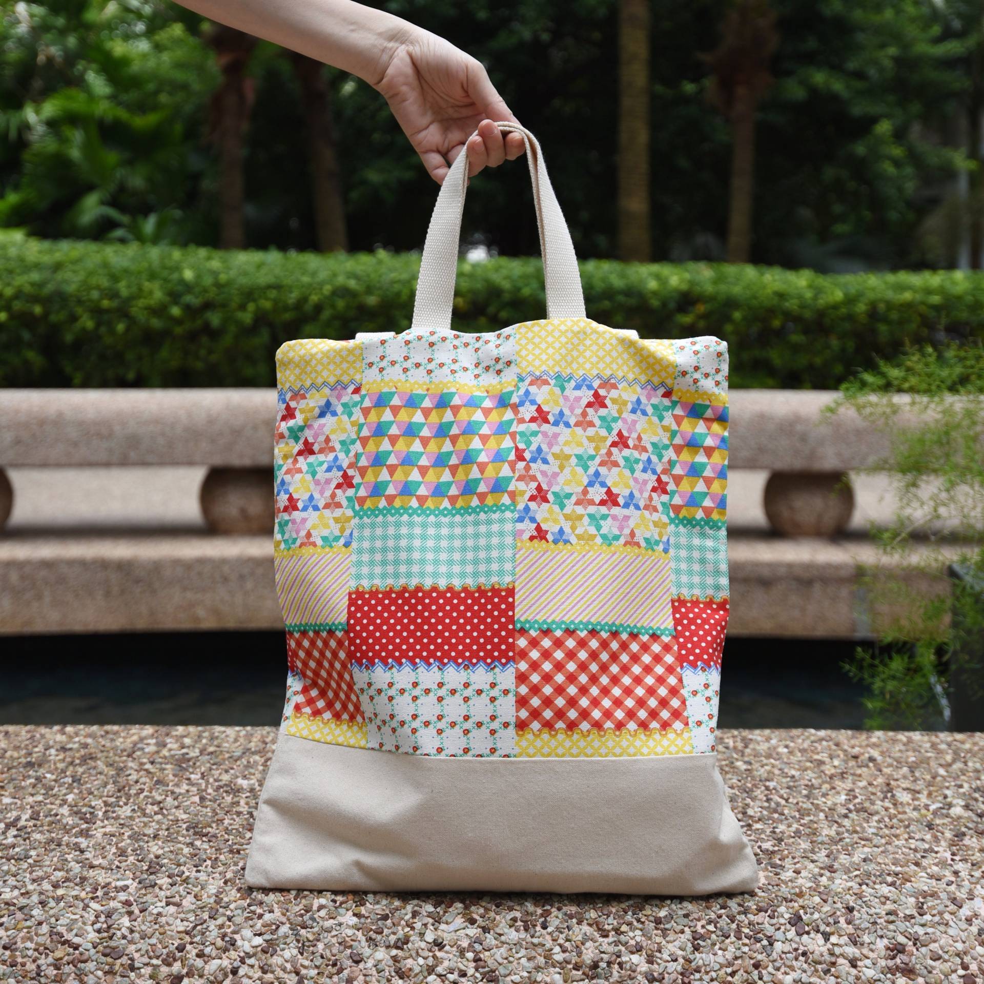 Sale Handmade Tote Bag/Große Schultertasche ~ Patchwork | Sb02 Rs von SilverbreezeBag