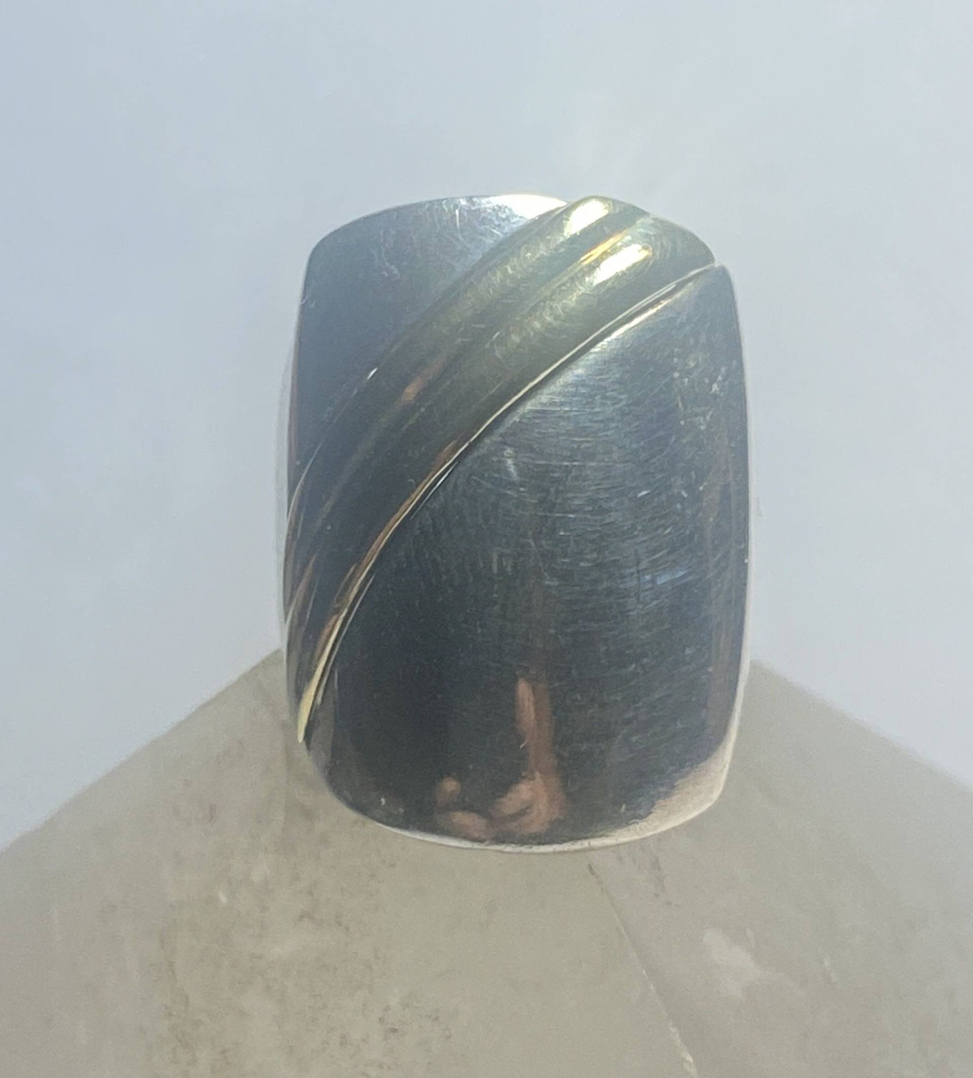 Knöchelring Größe 6, 25 Grobstrick Zigarrenband Sterling Silber Damen Knöchelring Größe 6, 25 Grobstrick Zigarrenband Sterling Silber Damen von Silvercity925