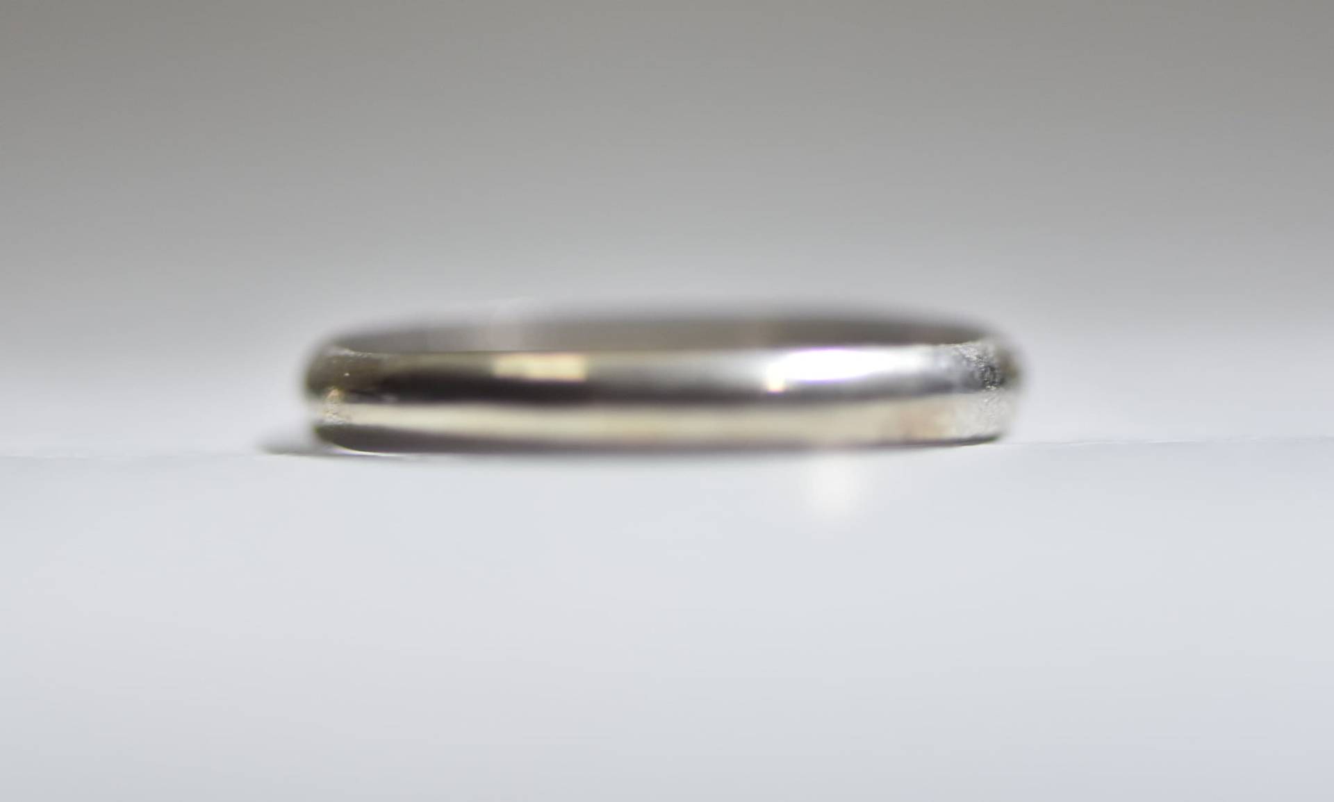 Schlichtes Band Schmaler Stapelring Rosa Silber Ring Damen Mädchen Größe 5, 75 von Silvercity925