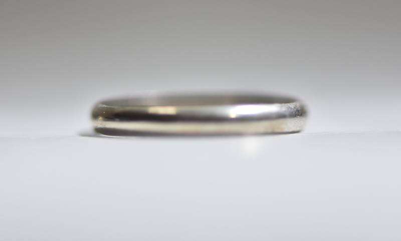 Schlichtes Band Schmaler Stapelring Rosa Silber Ring Damen Mädchen Größe 5, 75 von Silvercity925