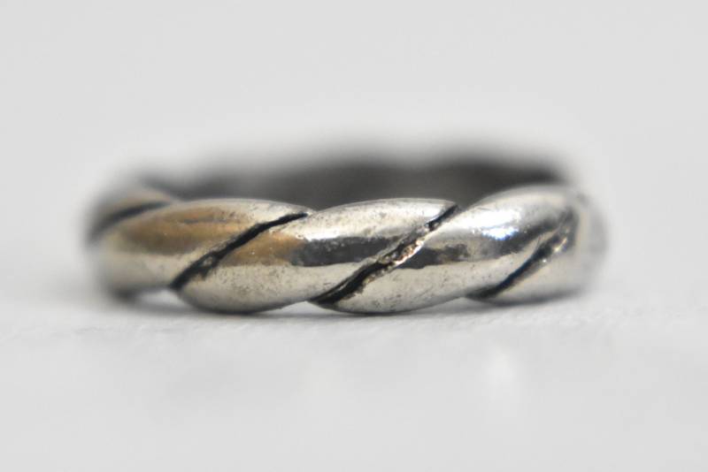 Tau Toe Ring Vintage Sterling Silber Damen Größe 3, 5 Adj von Silvercity925