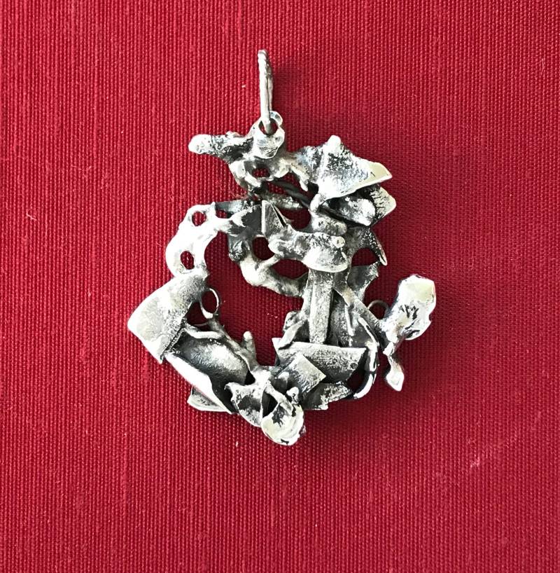 Abstrakte Sterling Anhänger von Silvercraft