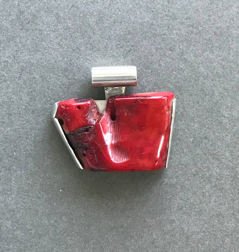 Rote Korallen Anhänger Rote Korallen Anhänger von Silvercraft