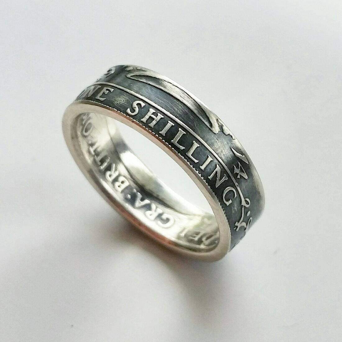 British One Shilling Münzring | Vor 1920 Silber British One Shilling Münzring | Vor 1920 Silber von Silvercraftingshed