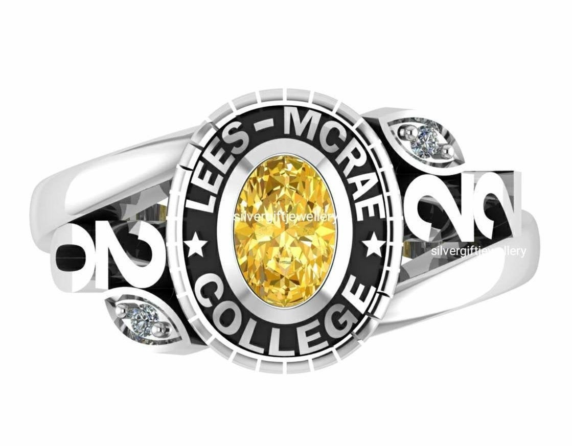 2020, 2021, 2022 Personalisierter Abschlussring, Klassenring Für Frau, Klassenring, Custom Silver925 High-School-Klassenring von Silvergiftjewellery