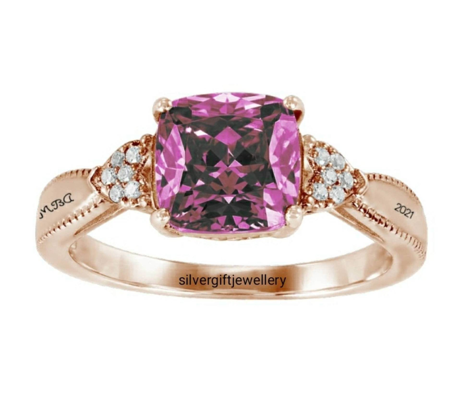 Rose Gold Schule Ring, Klasse Ringe, Graduierung Senior Geschenk von Silvergiftjewellery
