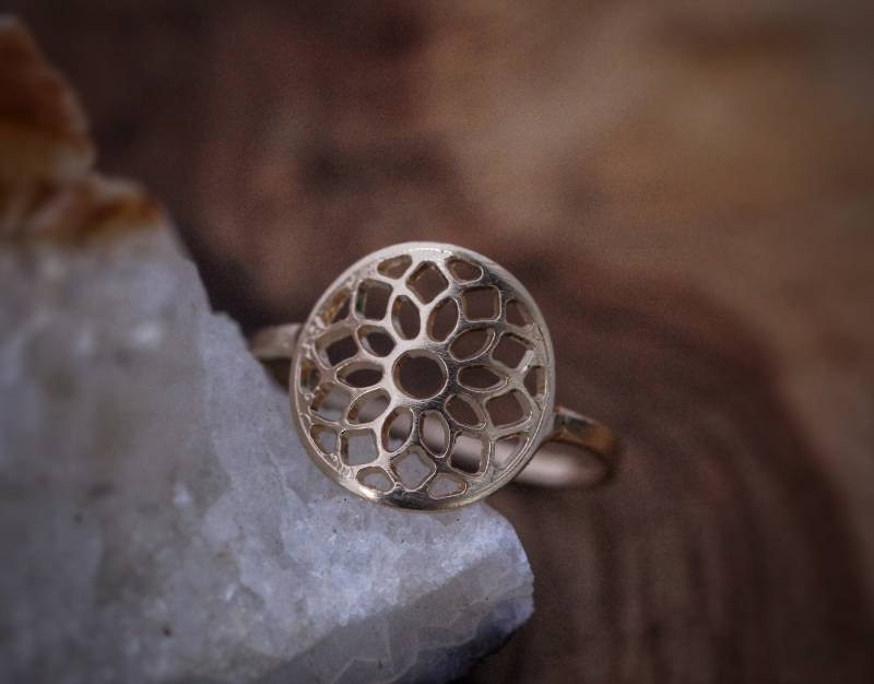 Mandala Blumen Ring 14K Gold Fill Mandala Blumen Ring 14K Gold Fill von Silvergrams
