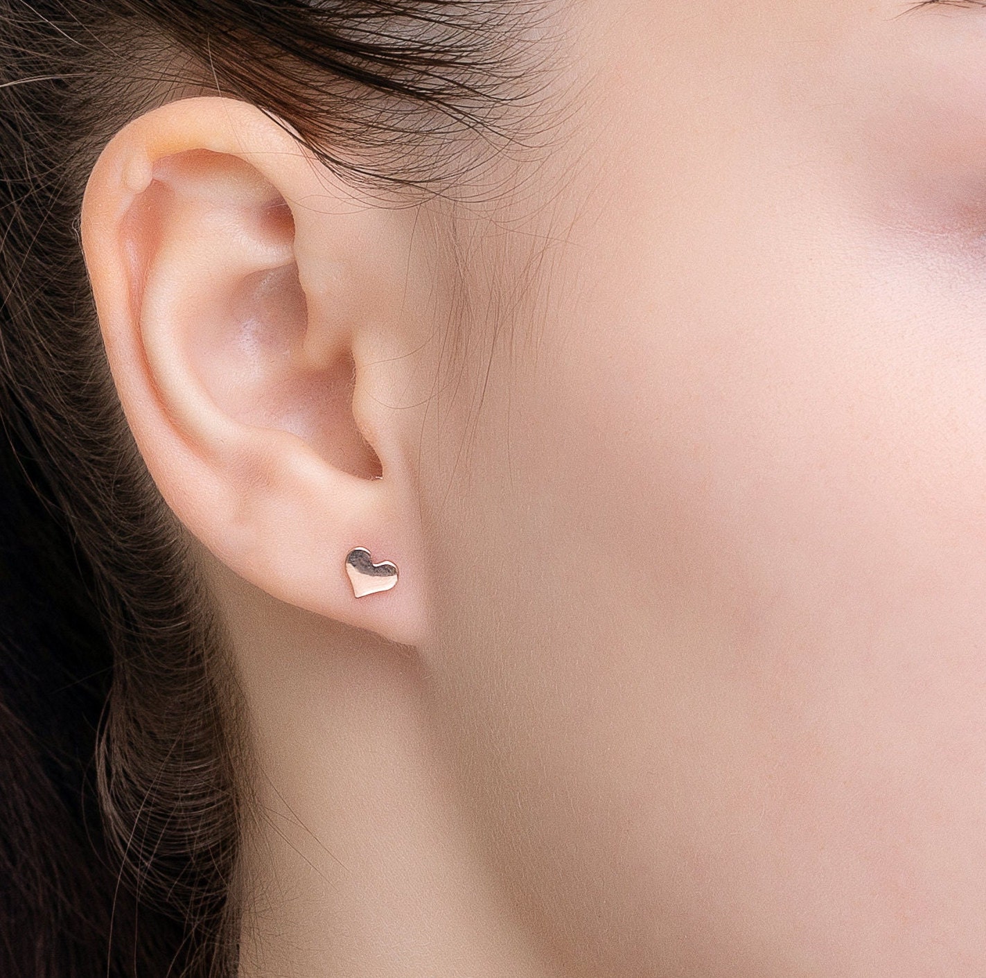 sterling Silber Initialen Ohrstecker Personalisierter Buchstabe, Herz Ohrstecker sterling Silber Initialen Ohrstecker Personalisierter Buchstabe, Herz Ohrstecker von Silveristic