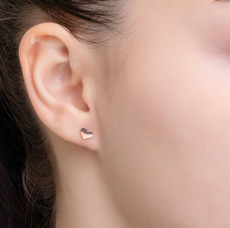 sterling Silber Initialen Ohrstecker Personalisierter Buchstabe, Herz Ohrstecker sterling Silber Initialen Ohrstecker Personalisierter Buchstabe, Herz Ohrstecker von Silveristic